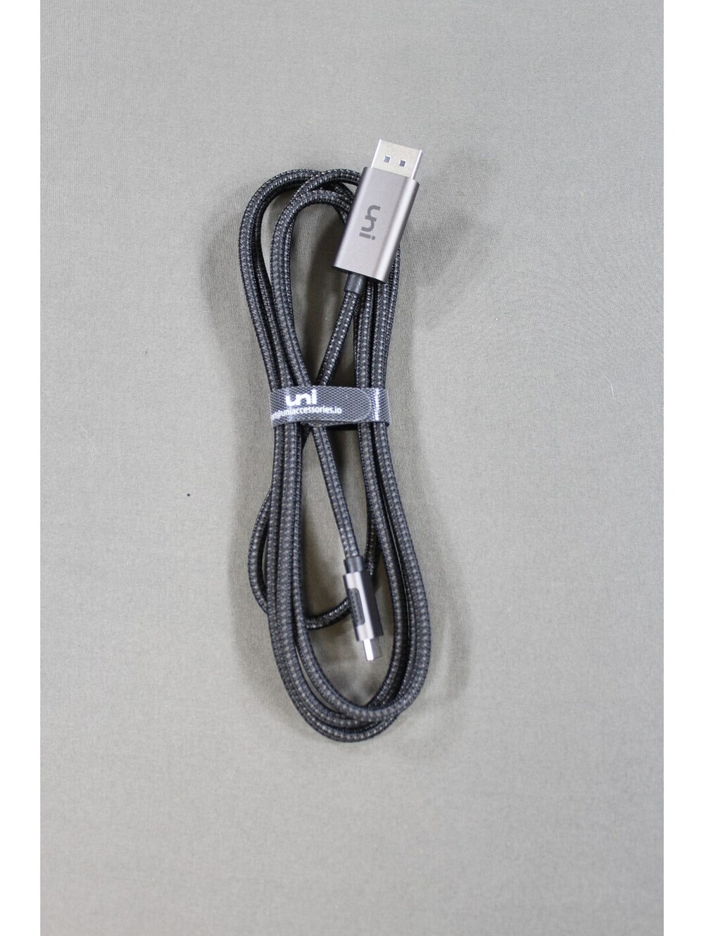 Uni Braided USB-C to USB-C Fast Charging Cable Black 3ft